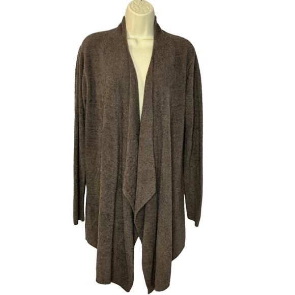 Barefoot Dreams Bamboo Chic Lite Knit Cardigan Soft Casual Open Front L/XL - Picture 1 of 9